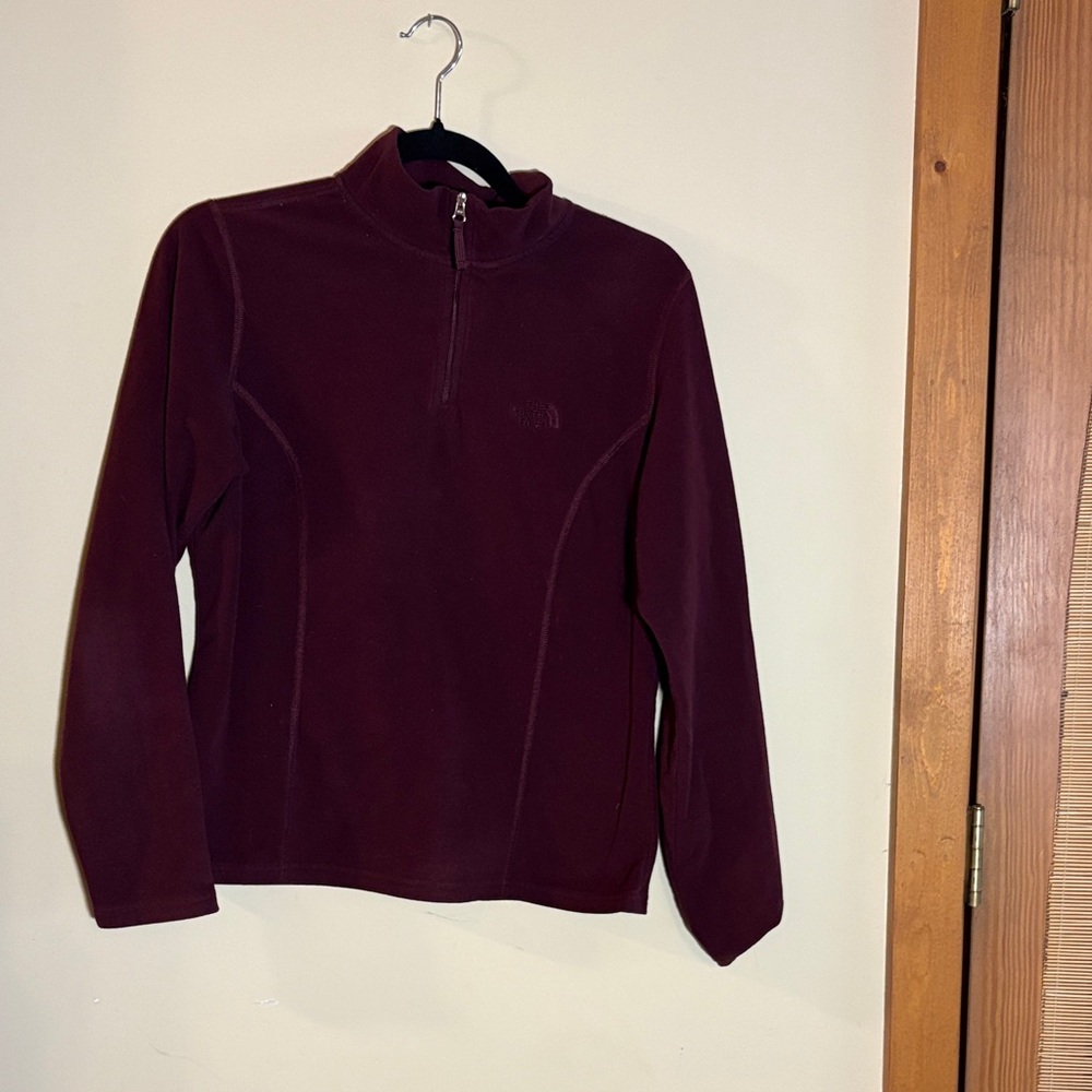 The North Face Women's Deep Burgundy quarter zip fleece